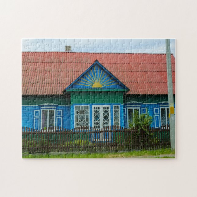 Landschaft Landschaft Landschaft Dorfhaus Puzzle (Horizontal)