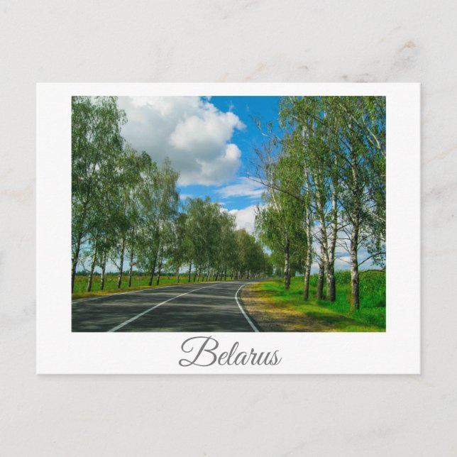 Landschaft Landschaft Landschaft Land Belarus Post Postkarte (Vorderseite)