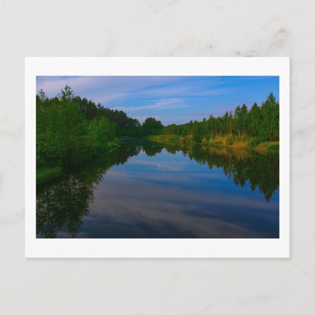 Landschaft Landschaft Seen Sky Belarus Postkarte (Vorderseite)