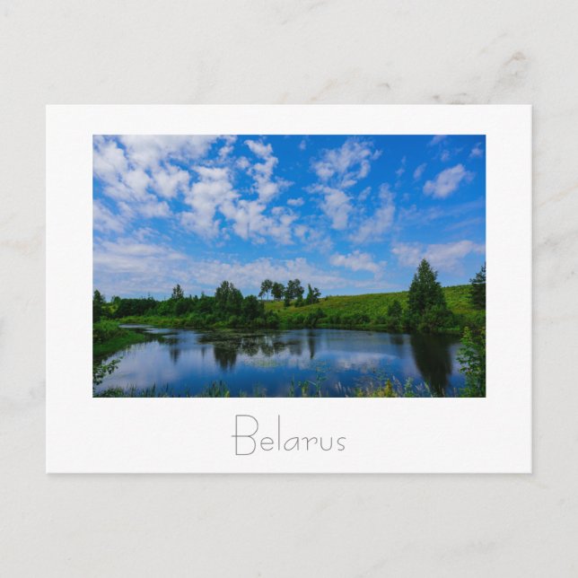 Landschaft Landschaft Seen Sky Belarus Postkarte (Vorderseite)