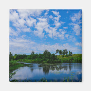 Landschaft Landschaft Seen Weißrussland  Magnet