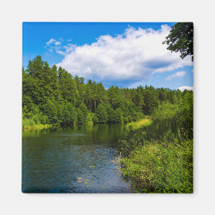 Landschaft Landschaft Seen Weißrussland Magnet