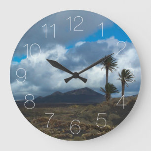Landschaft Lanzarote Große Wanduhr
