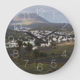 Landschaft Lanzarote Große Wanduhr