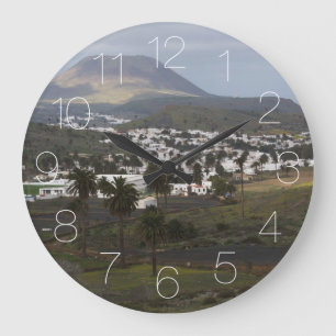 Landschaft Lanzarote Große Wanduhr
