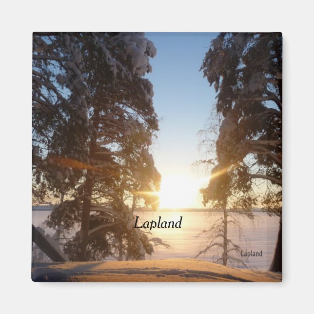 Landschaft Lapplands Magnet (Vorne)