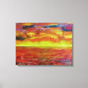Landschaft, Leinwand im Hintergrund
