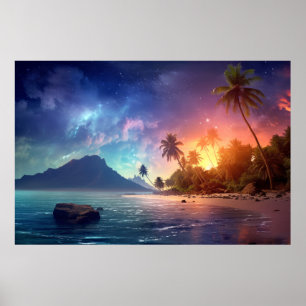 Landschaft Magische Dimension Fantastische Planet  Poster