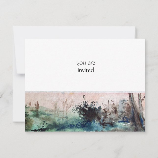 LANDSCHAFT MAREMMA/TUSKANISCHE LANDSCHAFT EINLADUNG (Vorderseite)