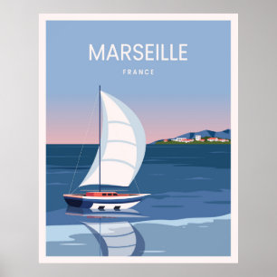 Landschaft Marseille Poster