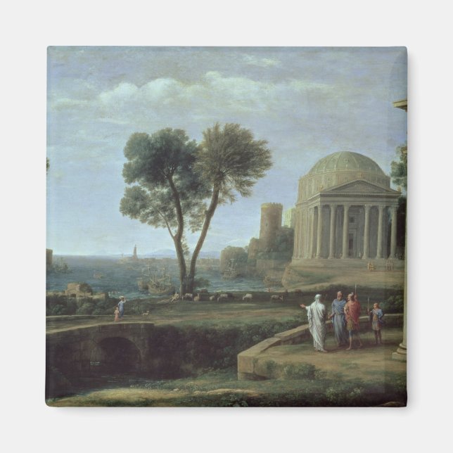 Landschaft mit Aeneas in Delos, 1672 Magnet (Vorne)