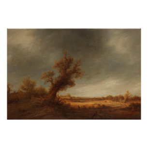 Landschaft mit alter Eiche, Adriaen van Ostade, Ca Fotodruck