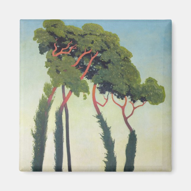 Landschaft mit Bäumen, 1911 Magnet (Vorne)