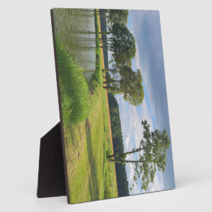 Landschaft mit Bäumen Fotoplatte