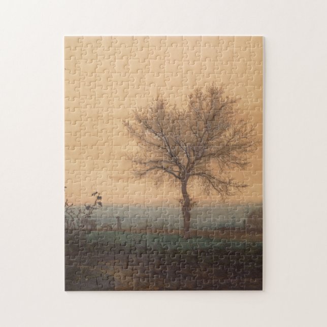 Landschaft mit Bäumen und Plowman Puzzle (Vertikal)