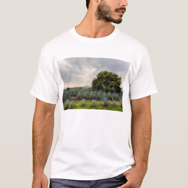 Landschaft mit blauer Agave T-Shirt (Vorderseite)