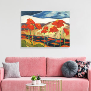 Landschaft mit Blume (Nirvana) von Zolo Palugyay Leinwanddruck