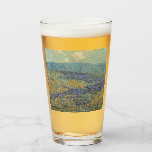 Landschaft mit Blumen (von Granville Redmond) Glas (Vorne (Gefüllt))