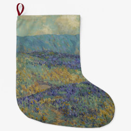 Landschaft mit Blumen (von Granville Redmond) Großer Weihnachtsstrumpf