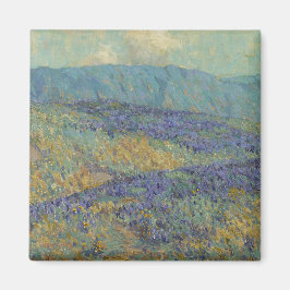 Landschaft mit Blumen (von Granville Redmond) Magnet
