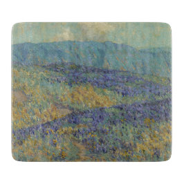 Landschaft mit Blumen (von Granville Redmond) Schneidebrett