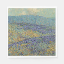 Landschaft mit Blumen (von Granville Redmond) Serviette