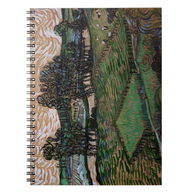 Landschaft mit Brücke über die Oise (van Gogh) Notizblock (Vorderseite)