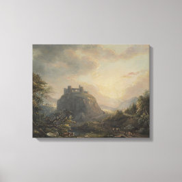 Landschaft mit Burg - Paul Sandby - c1808 Leinwanddruck