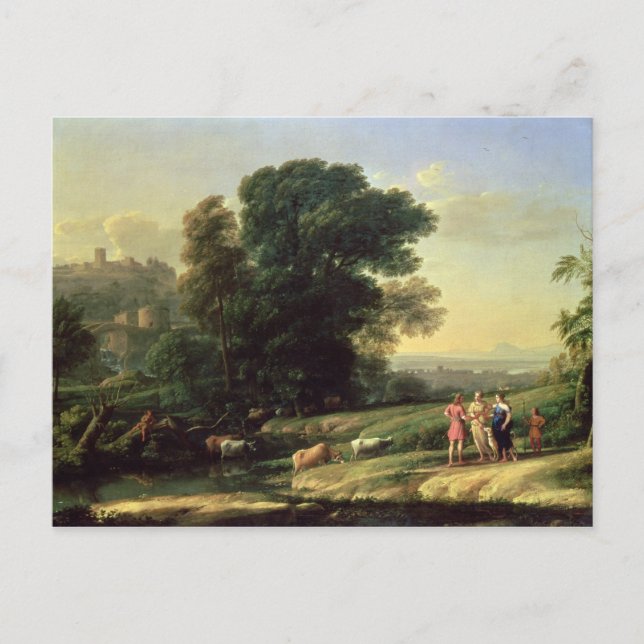 Landschaft mit Cephalus Postkarte (Vorderseite)