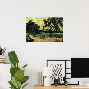 Landschaft mit Chateau von Auvers von Vincent van  Poster