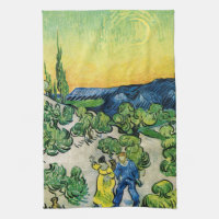 Landschaft mit Couple Walking von Vincent van Gogh