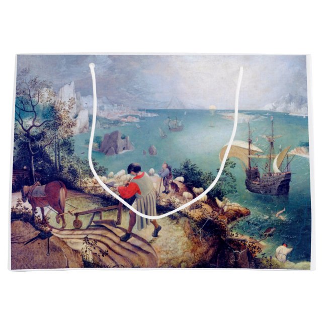 Landschaft mit dem Fall von Icarus, Pieter Bruegel Große Geschenktüte (Vorderseite)