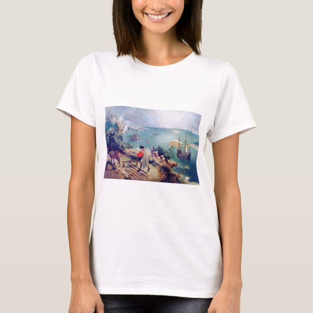 Landschaft mit dem Fall von Icarus, Pieter Bruegel T-Shirt (Vorderseite)