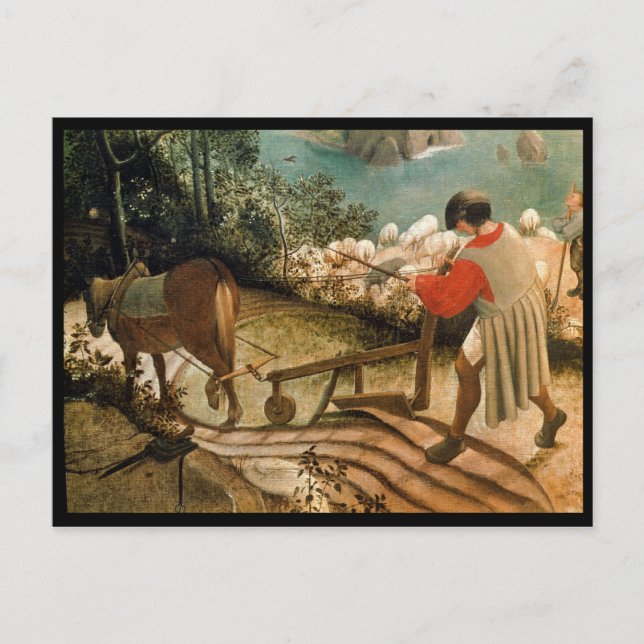 Landschaft mit dem Fall von Icarus Postkarte (Vorderseite)