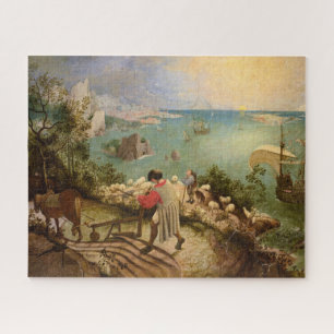 Landschaft mit dem Fall von Icarus von P. Bruegel Puzzle