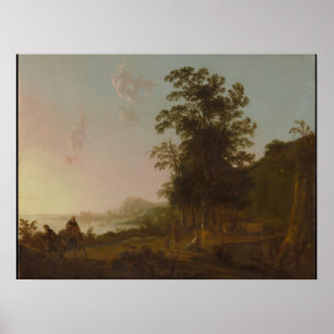 Landschaft mit dem Flug nach Ägypten Poster