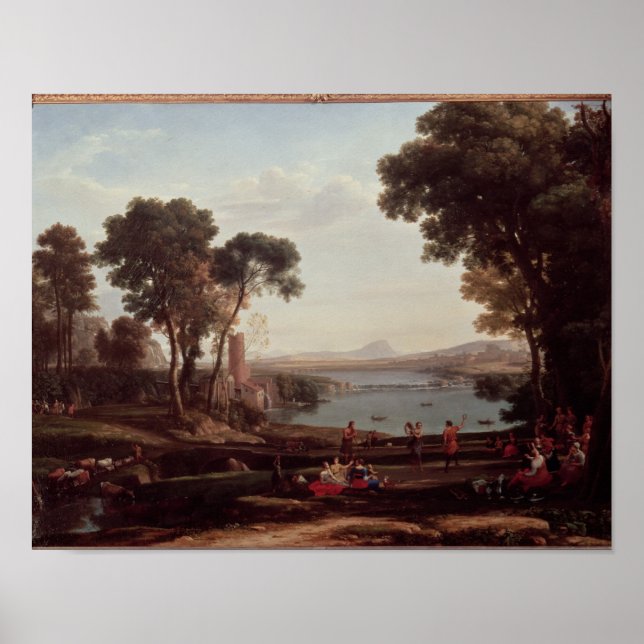 Landschaft mit der Ehe von Isaac Poster (Vorne)