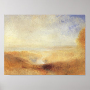 Landschaft mit der Ferne der Bucht von Joseph Turn Poster