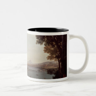 Landschaft mit der Heirat von Isaac Zweifarbige Tasse