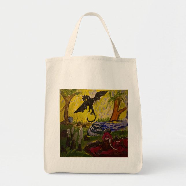 Landschaft mit Drachen durch Genevieve u. John Tragetasche (Vorne)