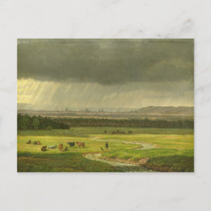 Landschaft mit Dresden in der Ferne, 1830 Postkarte