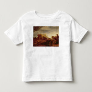 Landschaft mit einem Chateau Kleinkind T-shirt