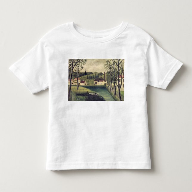 Landschaft mit einem Fischer, nach 1886 Kleinkind T-shirt (Vorderseite)