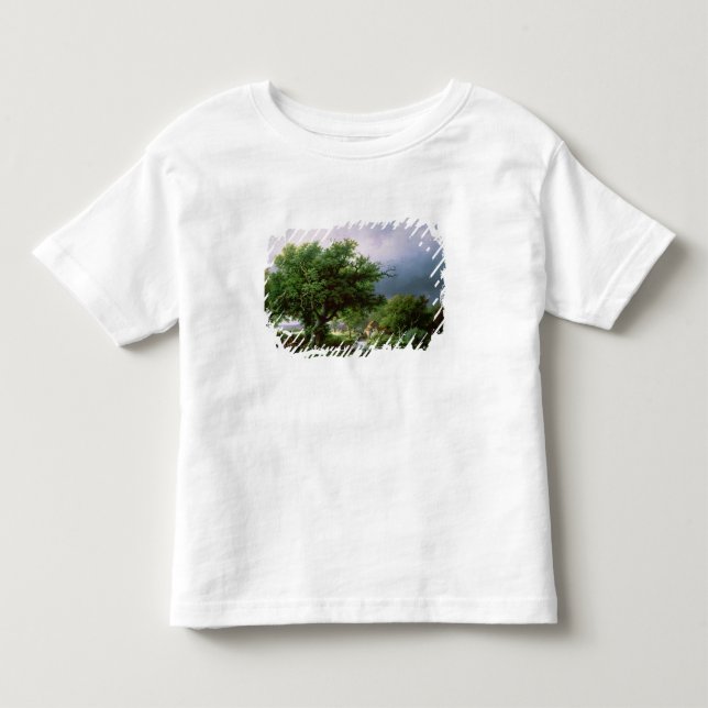 Landschaft mit einer Mühle Kleinkind T-shirt (Vorderseite)