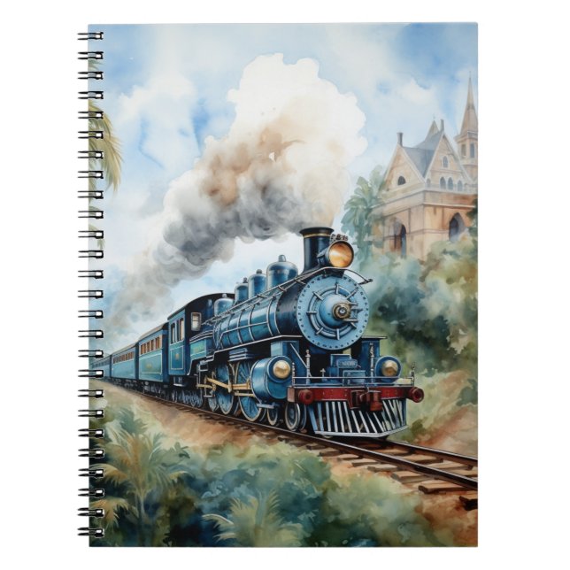Landschaft mit einer viktorianischen Eisenbahn Notizblock (Vorderseite)