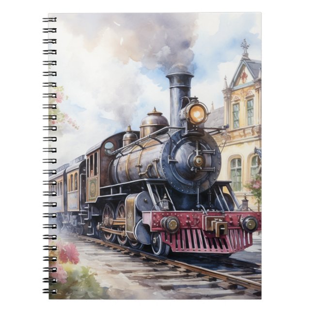Landschaft mit einer viktorianischen Eisenbahn Notizblock (Vorderseite)