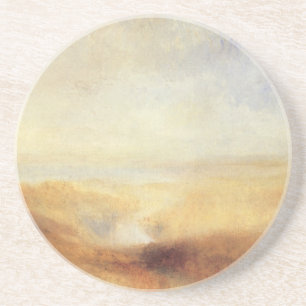 Landschaft mit entfernter Flussbucht von Joseph Tu Sandstein Untersetzer