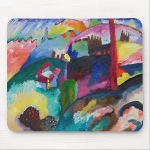 Landschaft mit Fabrikschornstein, Wassily Kandinsk Mousepad