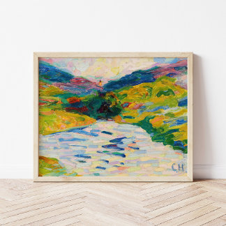 Landschaft mit Fluss | Curt Herrmann Poster