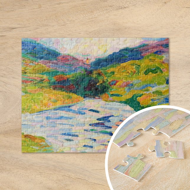 Landschaft mit Fluss | Curt Herrmann Puzzle (Von Creator hochgeladen)